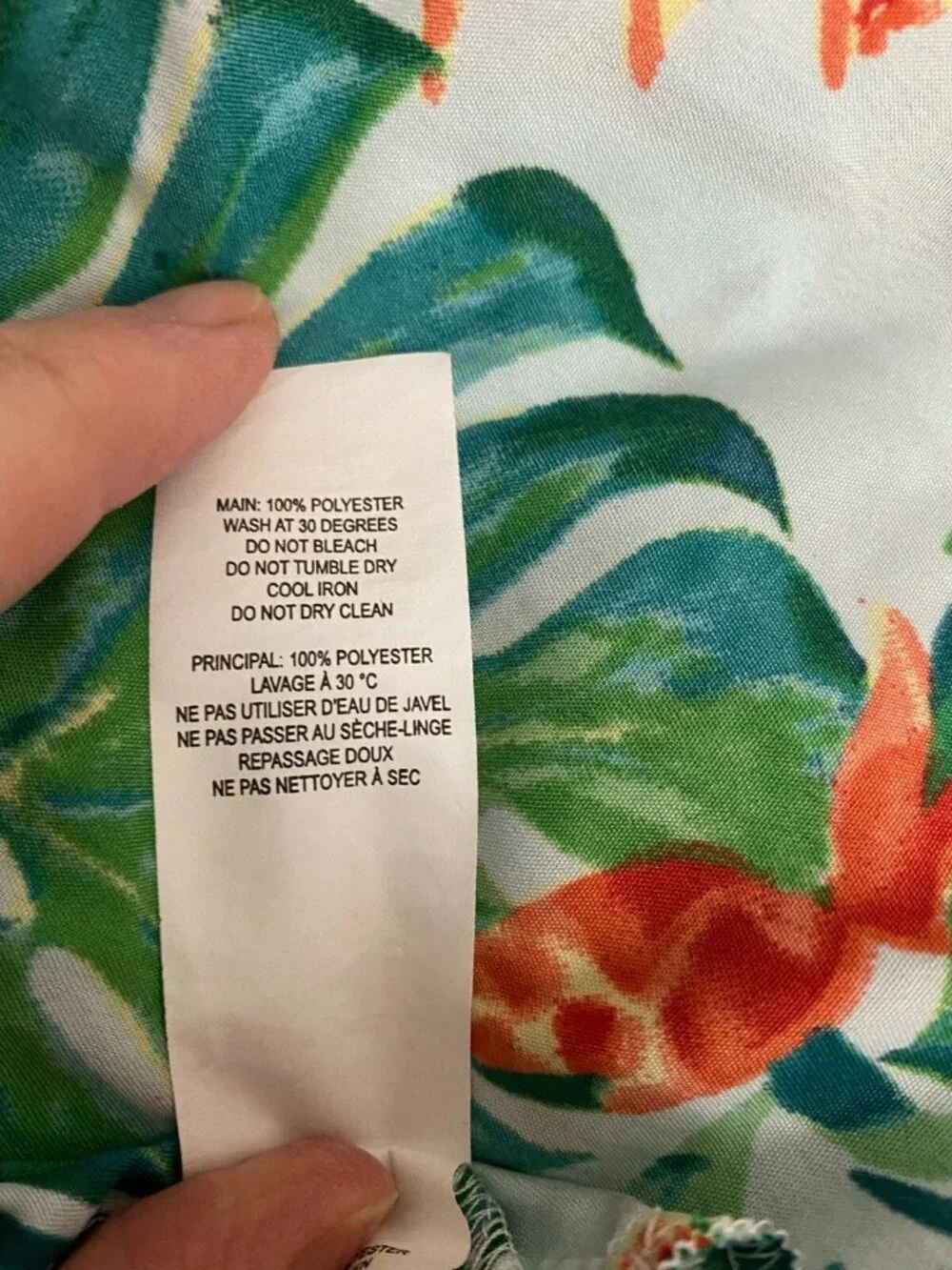 Boohoo Green Leaf Print Skirt